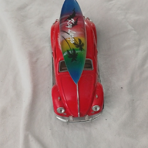 Red Toy Car with Surfboard - Picture 4 of 5